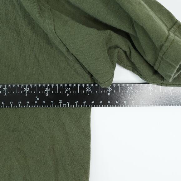 Vintage US Army T-Shirt Mens 2XL OD Green Short Sleeve Bayside Made in USA - Picture 8 of 9